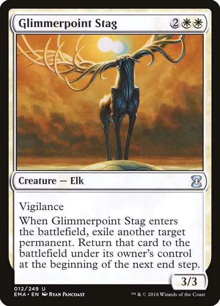 Glimmerpoint Stag, Magic card EMA 12 — Eternal Masters set