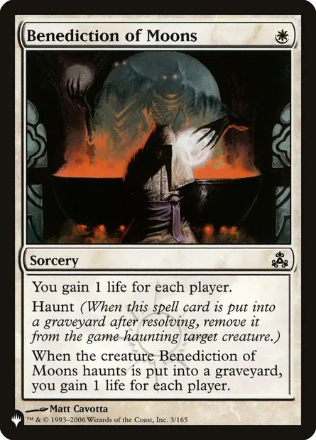 Benediction of Moons, Magic card PLST GPT-3 — The List set
