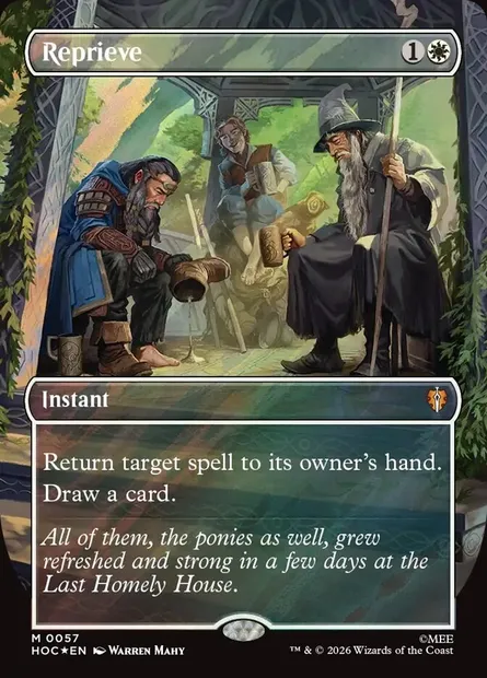 Reprieve, Magic card HOC 57 — The Hobbit Eternal set