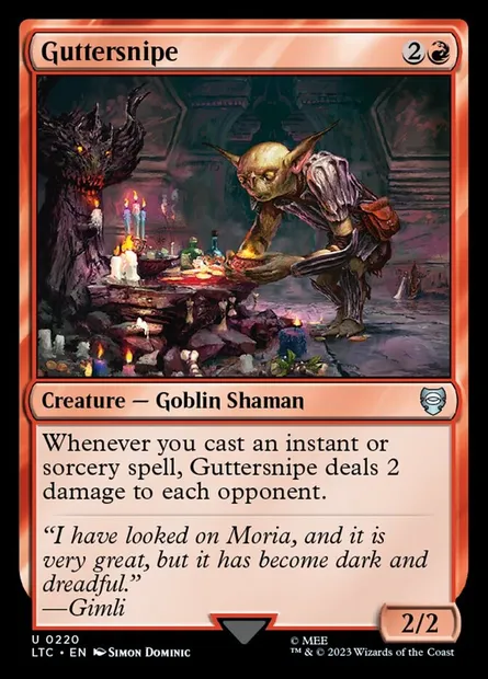 Guttersnipe, Magic card LTC 220 — Tales of Middle-earth Commander set