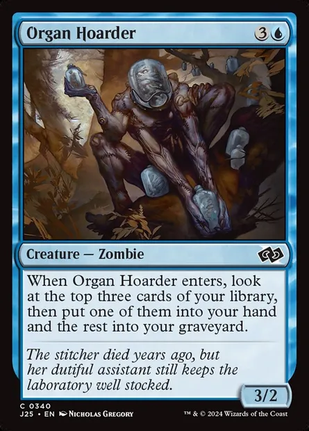 Organ Hoarder, Magic card J25 340 — Foundations Jumpstart set