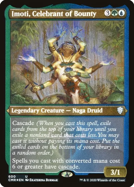 Imoti, Celebrant of Bounty, Magic card CMR 600 — Commander Legends set