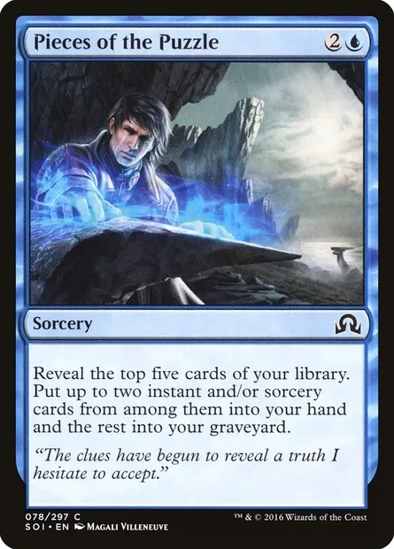 Pieces of the Puzzle, Magic card SOI 78 — Shadows over Innistrad set