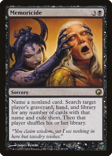 Memoricide, Magic card SOM 69 — Scars of Mirrodin set
