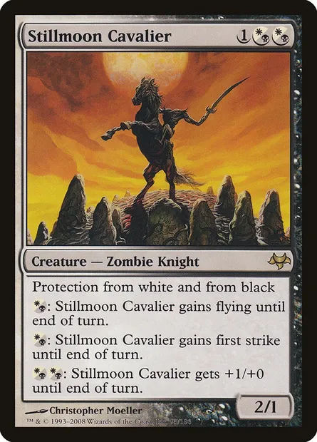 Stillmoon Cavalier, Magic card EVE 95 — Eventide set