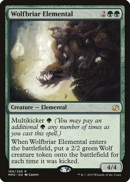 Wolfbriar Elemental, Magic card MM2 169 — Modern Masters 2015 set