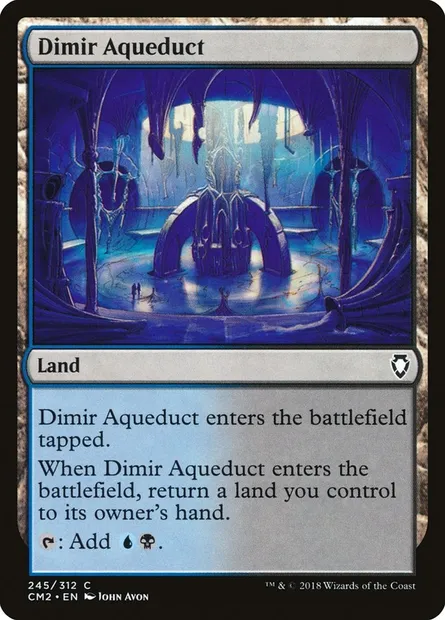 Dimir Aqueduct, Magic card CM2 245 — Commander Anthology Volume II set