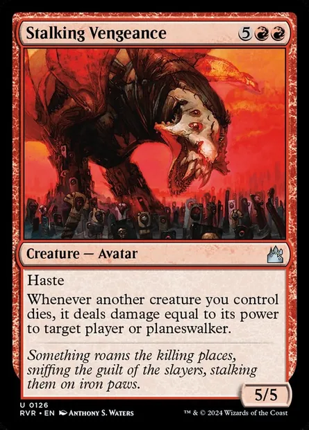 Stalking Vengeance, Magic card RVR 126 — Ravnica Remastered set