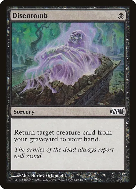 Disentomb, Magic card M11 94 — Magic 2011 set