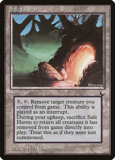 Safe Haven, Magic card DRK 118 — The Dark set