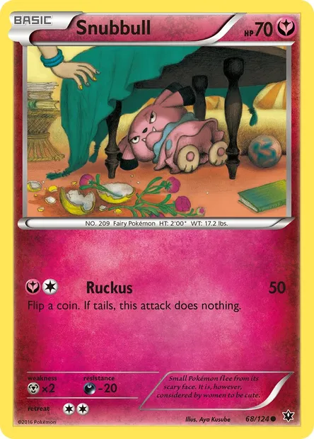 Snubbull, Pokémon card FCO 68 — Fates Collide set