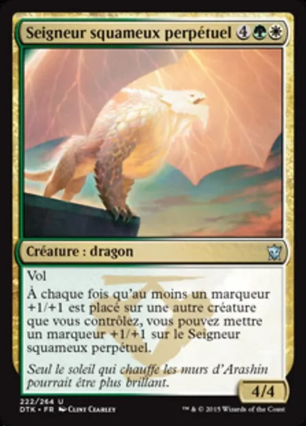 Seigneur squameux perpétuel, carte Magic DTK 222 — extension Les Dragons de Tarkir