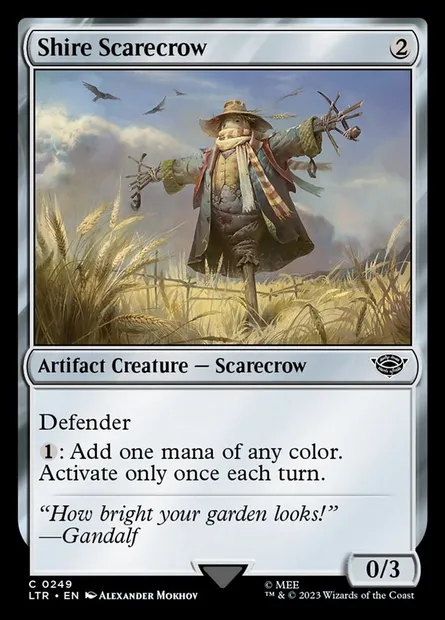 Shire Scarecrow, Magic card LTR 249 — The Lord of the Rings: Tales of Middle-earth set