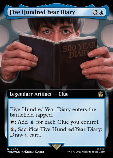 Five Hundred Year Diary, Magic card WHO 948 — Doctor Who set