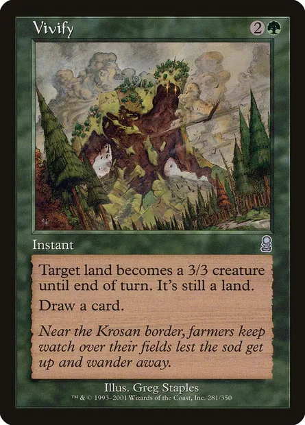 Vivify, Magic card ODY 281 — Odyssey set