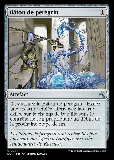 Bâton de pérégrin, carte Magic RVR 271 — extension Ravnica Remastered