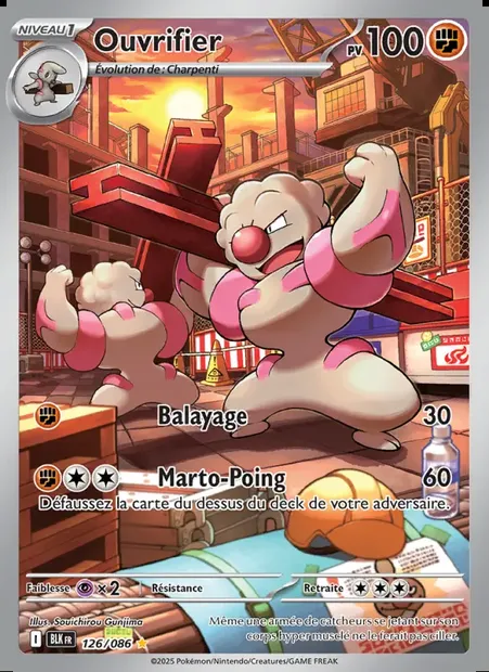 Ouvrifier, carte Pokémon BLK 126 — extension Foudre Noire