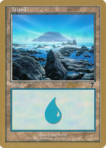 Île, carte Magic WC02 shh334 — extension World Championship Decks 2002