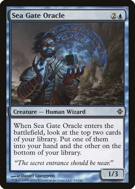 Sea Gate Oracle, Magic card ROE 85 — Rise of the Eldrazi set