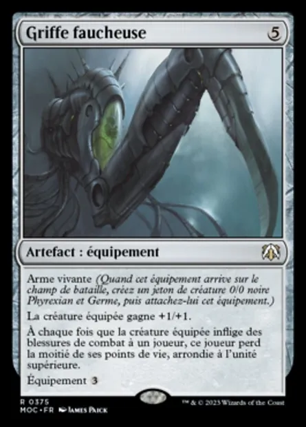 Griffe faucheuse, carte Magic MOC 375 — extension March of the Machine Commander