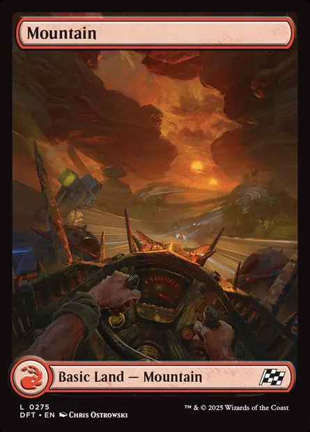 Mountain, Magic card DFT 275 — Aetherdrift set