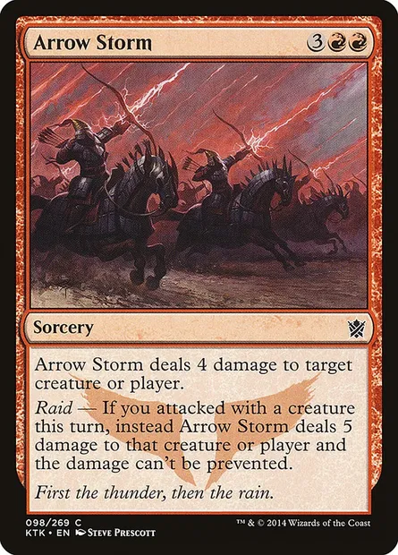 Arrow Storm, Magic card KTK 98 — Khans of Tarkir set