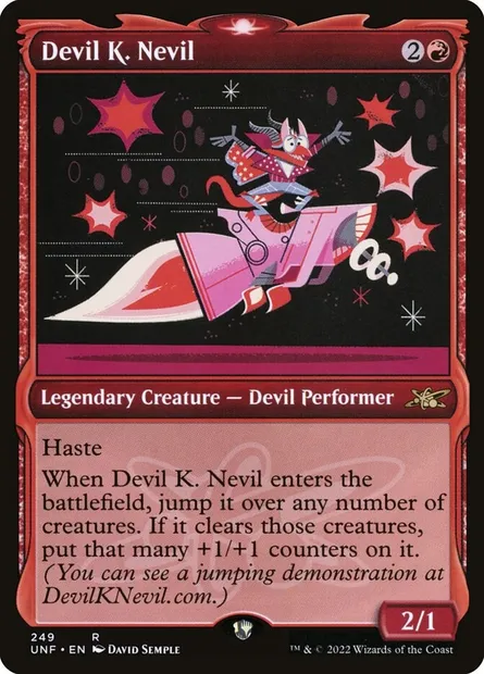 Devil K. Nevil, Magic card UNF 249 — Unfinity set
