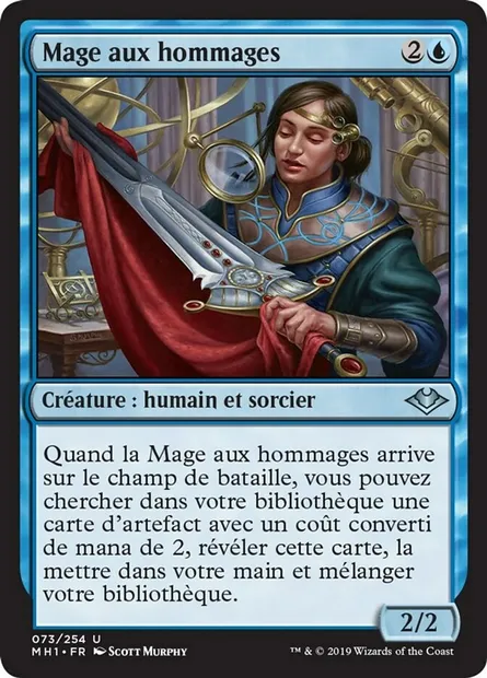Mage aux hommages, carte Magic MH1 73 — extension Horizons du Modern