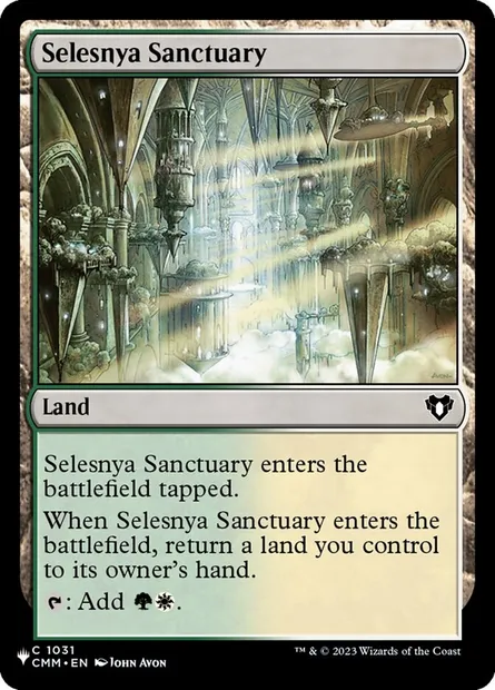 Selesnya Sanctuary, Magic card PLST CMM-1031 — The List set