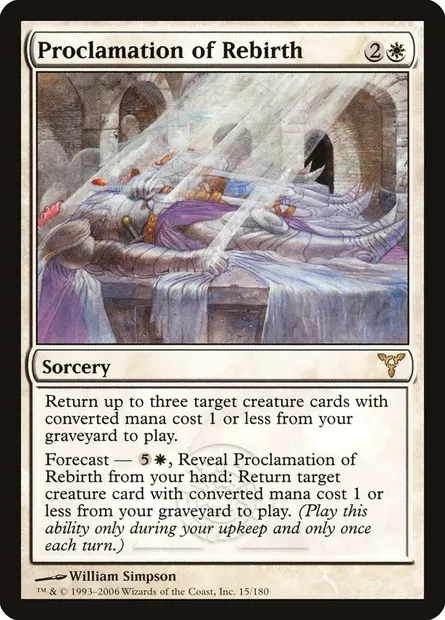 Proclamation de renouveau, carte Magic DIS 15 — extension Discorde