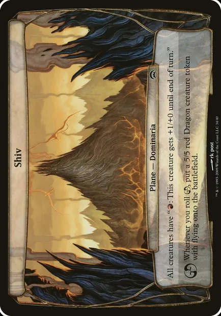 Shiv, Magic card OHOP 34 — Planechase Planes set
