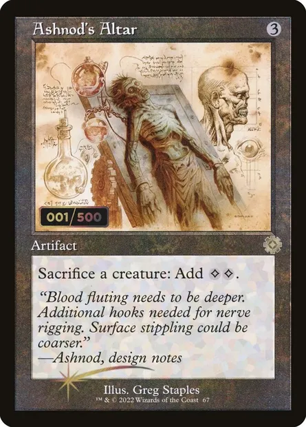 Ashnod's Altar, Magic card BRR 67z — The Brothers' War Retro Artifacts set