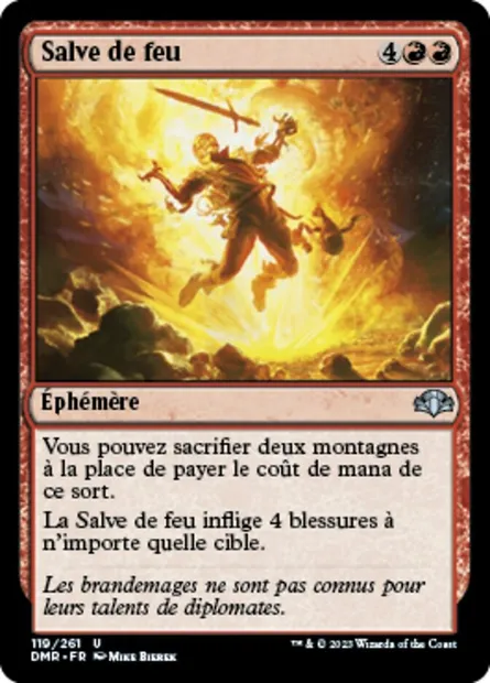 Salve de feu, carte Magic DMR 119 — extension Dominaria Remastered