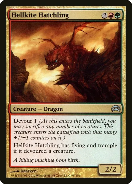 Hellkite Hatchling, Magic card PC2 95 — Planechase 2012 set