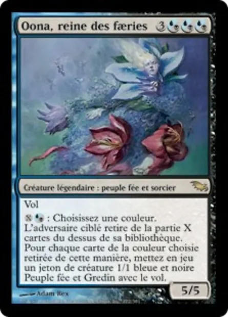 Oona, reine des faeries, carte Magic SHM 172 — extension Sombrelande