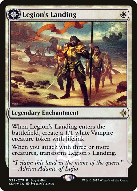 Legion's Landing // Adanto, the First Fort, Magic card PXTC 22 — XLN Treasure Chest set