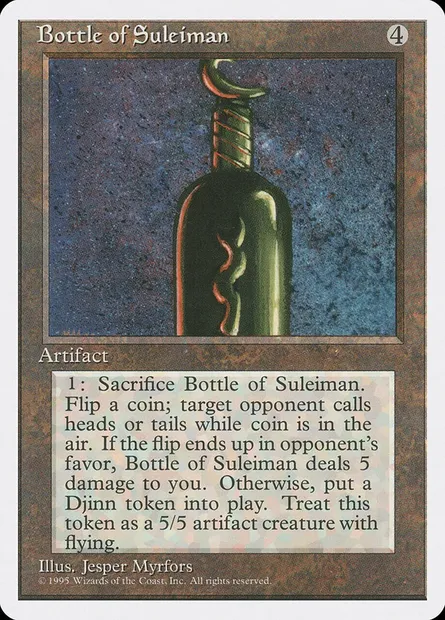 Bottle of Suleiman, Magic card 4ED 301 — Fourth Edition set