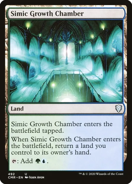 Simic Growth Chamber, Magic card CMR 492 — Commander Legends set