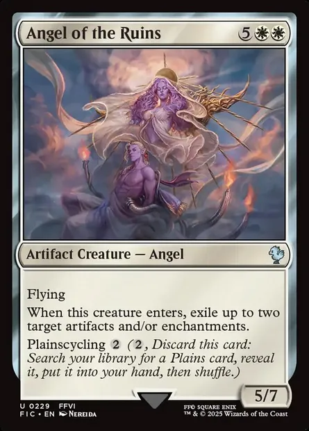 Angel of the Ruins, Magic card FIC 229 — Final Fantasy Commander set