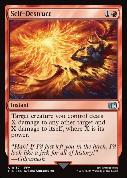 Self-Destruct, Magic card FIN 157 — Final Fantasy set