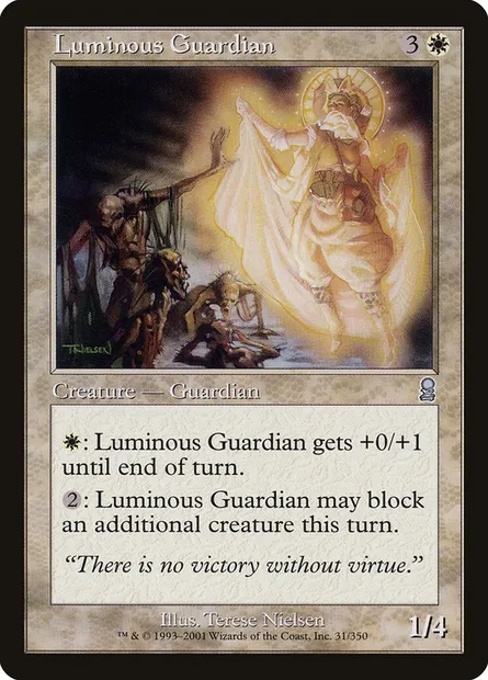 Luminous Guardian, Magic card ODY 31 — Odyssey set