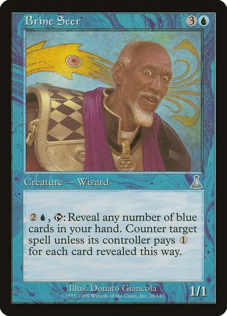 Brine Seer, Magic card UDS 28 — Urza's Destiny set