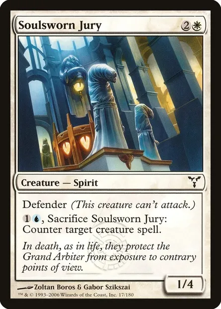 Soulsworn Jury, Magic card DIS 17 — Dissension set