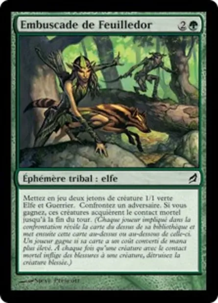 Embuscade de Feuilledor, carte Magic LRW 214 — extension Lorwyn