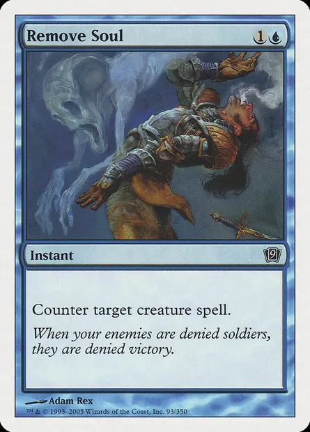 Retrait d'âme, carte Magic 9ED 93 — extension Neuvième Edition