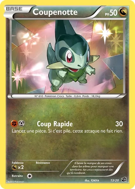 Coupenotte, carte Pokémon DRV 13 — extension Coffre des Dragons