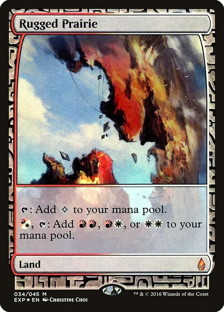 Rugged Prairie, Magic card EXP 34 — Zendikar Expeditions set