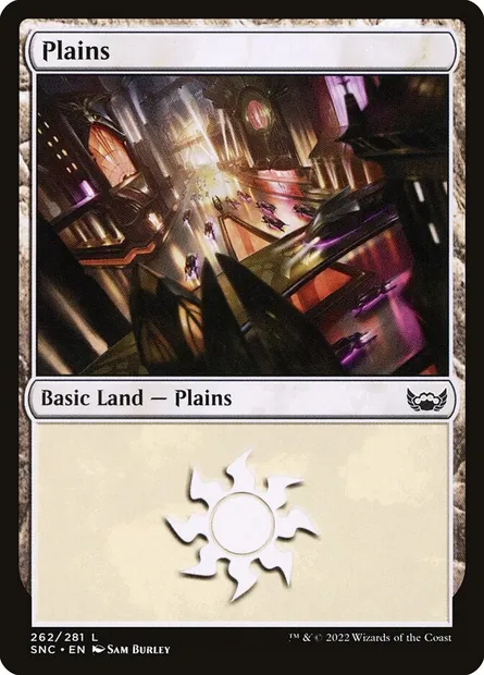 Plains, Magic card SNC 262 — Streets of New Capenna set