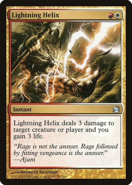 Lightning Helix, Magic card MMA 179 — Modern Masters set