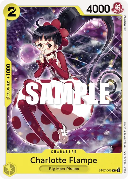 Charlotte Flampée, carte One Piece ST07-006 — extension Big Mom Pirates